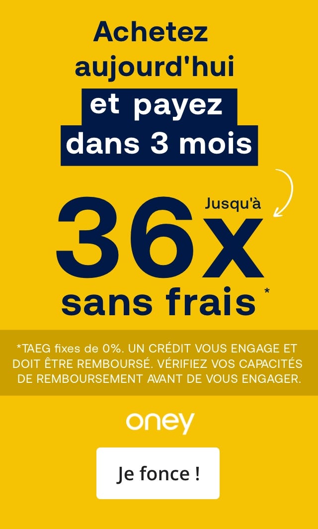 ONEY - 36 fois sans frais