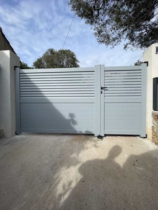 Portail aluminium 2 battants BRAGA