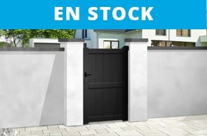 Portillon en aluminium en stock